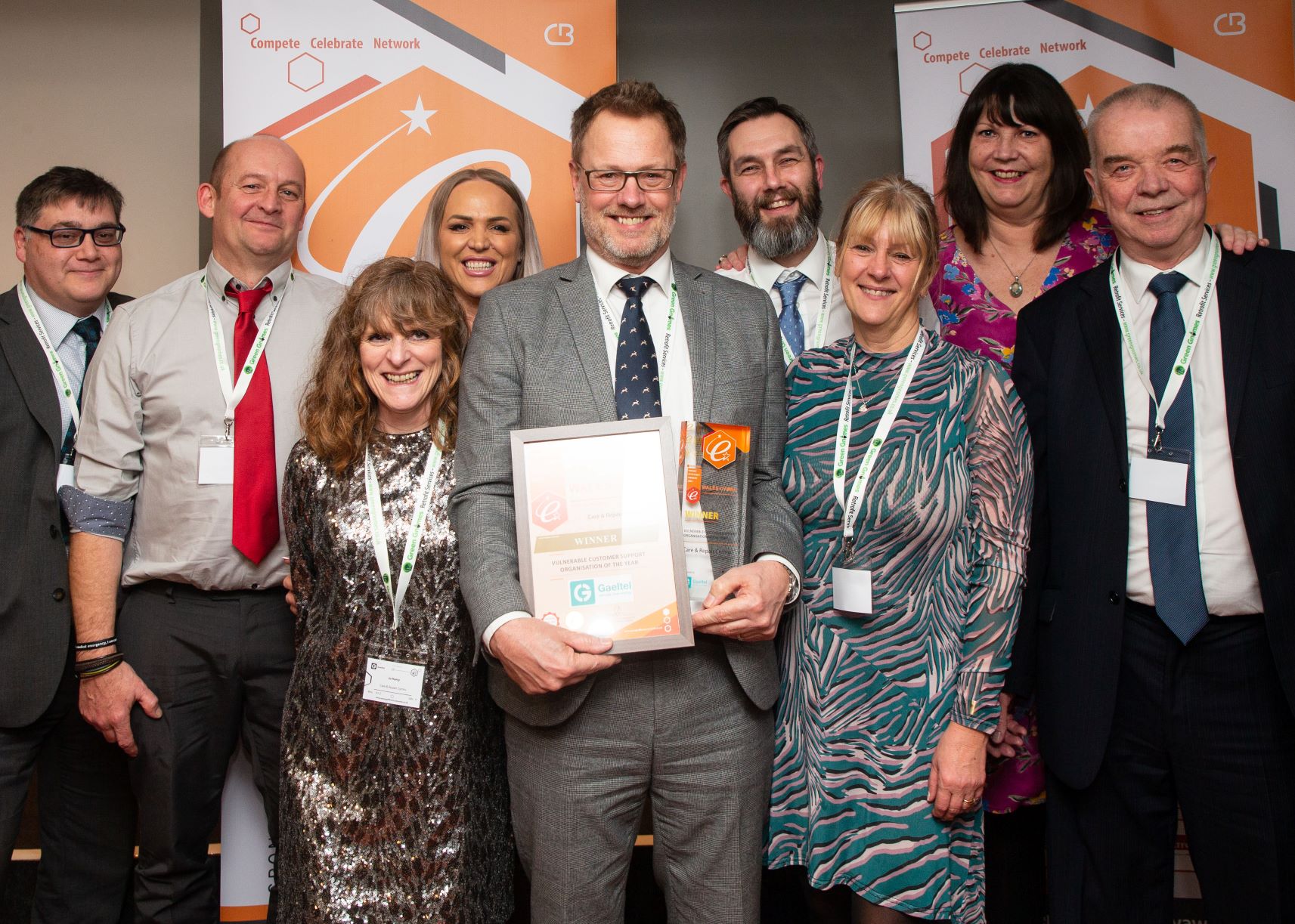 Our winning photo at the Wales Energy Efficiency Awards 2023